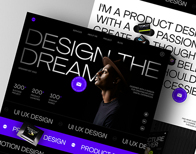 Product Designer Portfolio Landing Page Website