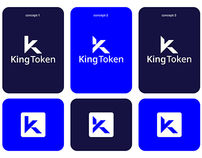 King Token (Letter K) - K Letter Logo Design Concept