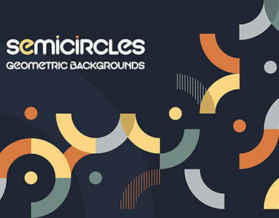 Geometric Shapes Semicircle Backgrounds