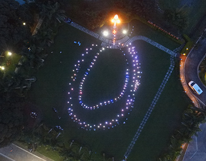 Drone Photography - Human Rosary at FAITH Colleges