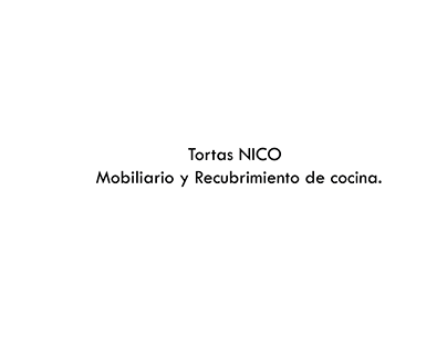 Mobiliario y recubrimiento de cocina de Tortas NICO.