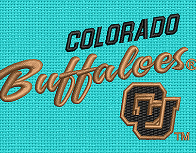 Colorado Buffaloes Embroidery logo.