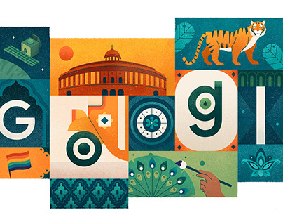 Google Doodle for Indian Independence Day