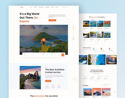 Trabo - Travel Agency Landing page
