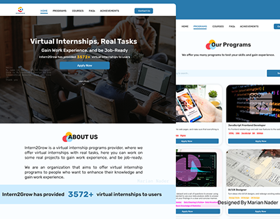 Redesign Virtual Internships Website Case Study