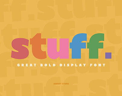 Stuff. - Display Font