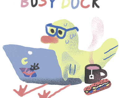 Busy duck