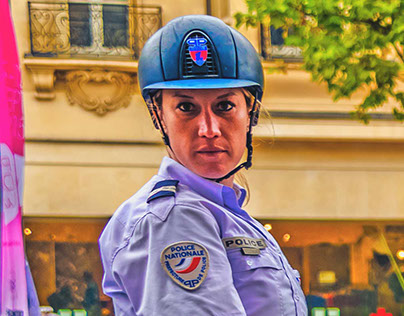 Police Nationale Of France Mounted Police, Paris France
