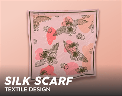 Silk Scarf Guava | Textile Design