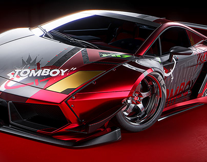 Lamborghini Gallardo Widebody kit LP566 & TOMBOY Livery