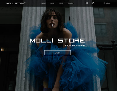 Main page for dresses store