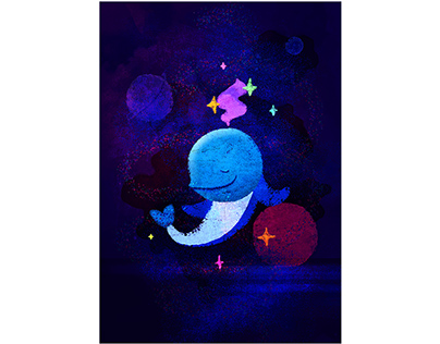Illustration "Space Whale» 🐳