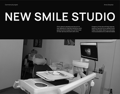 Dental clinic website and logo | NEW SMILE STUDIO