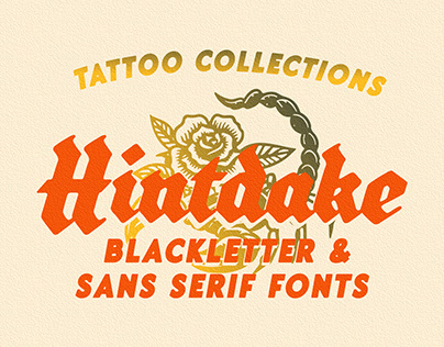 Project thumbnail - Hintdake - Tattoo Blackletter Font