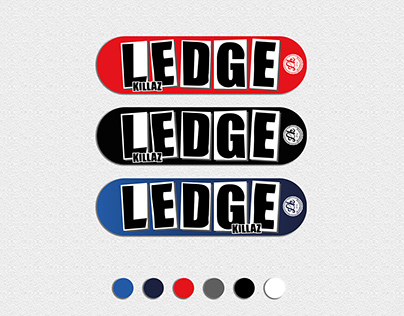 "LEDGE KILLAZ" Skateboard Decks Design.
