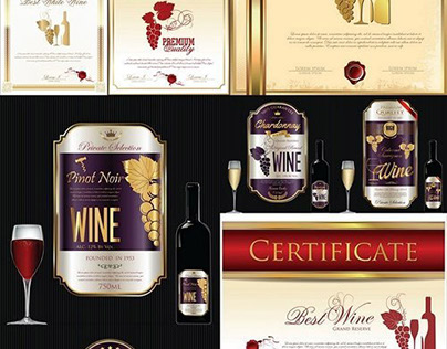 Wine Premium Label Design