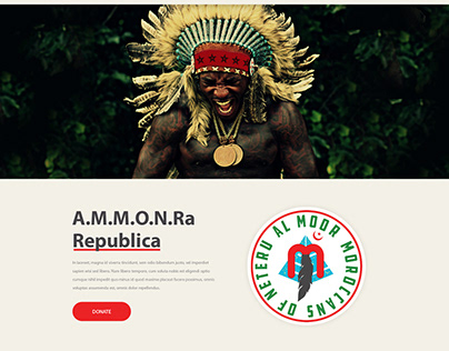 A.M.M.O.N Ra Republica Website Design