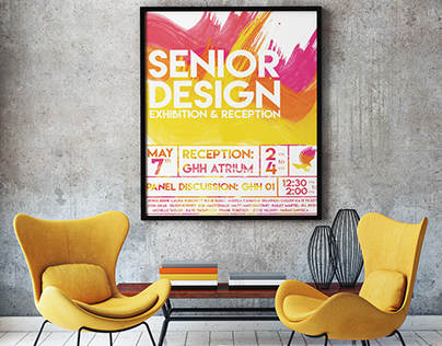 Senior Design Exhibition & Reception Poster
