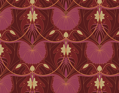 Elegant floral pattern of " Chrysanthemums"