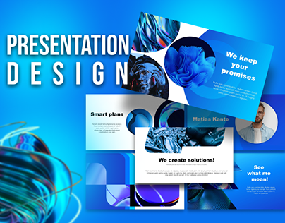 Presentation design/Blue bussines presentation