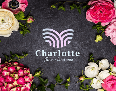 Flower boutique logo "Charlotte"