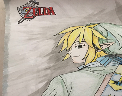 Zelda - Link (Desenhos colorido)