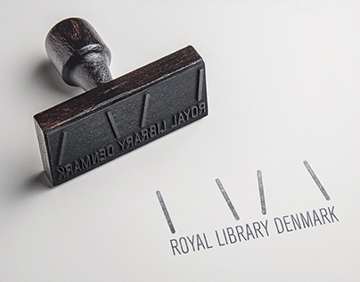 Royal Library Denmark Logo, Stamp, and Postcard