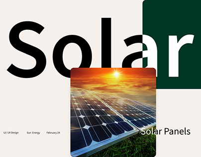 Website for "Sun Energy"/ solar panels