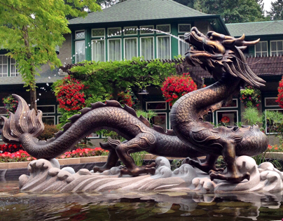 Butchant Gardens' Water Dragon