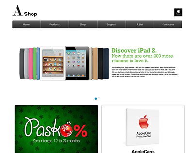 A Shop's Website (UI) Design