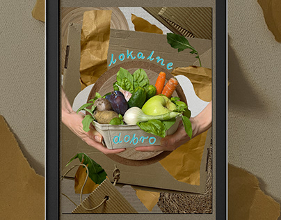 digital collage posters for FOOD WAVE & Dzielnica Wisła