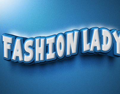 fashion LADY LOGO TEXT MOKUP DESGIN 3D