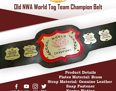 Old NWA World Tag Team Champion Belt