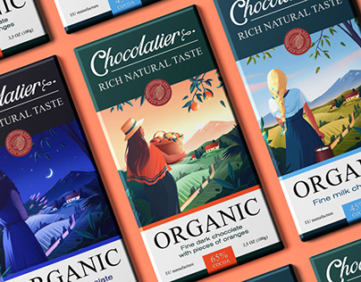 Chocolatier Illustrated Packaging