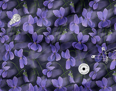 Viola Watercolor premium pattern