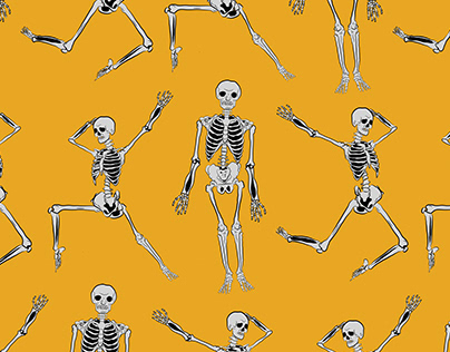 we are all bones under this skin vector illustration