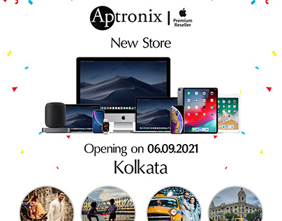 Social M Post for Aptronix Apple Reseller store opening