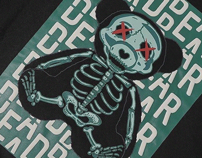 Deadbear: Illustration and Graphice for hoodie