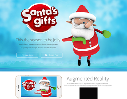 Santa's Gifts App Web Design