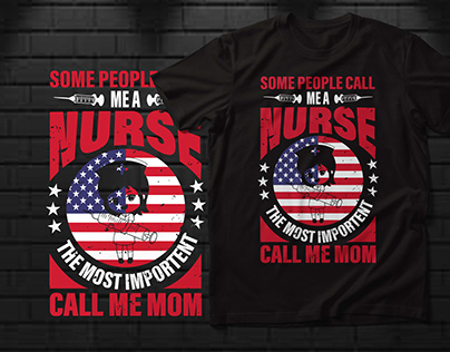 Nurse T-sirt design.