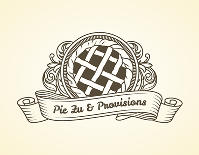 Pie Zu & Provisions / Logo Design / Emblem