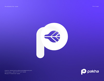 P Logo | Hand Fan Logo | Logo Design | Modern Logo
