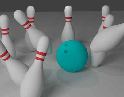 3D Bowling Sene