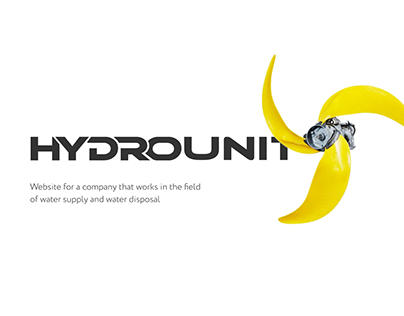Hydrounit - website for water supply company