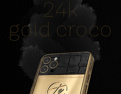 CGI - Golden iPhone 12 - six designs.