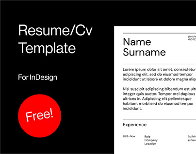 Resume/CV Free Template