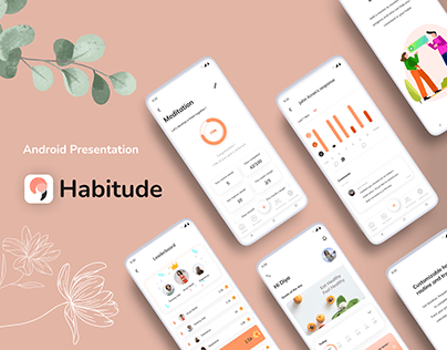 Android App UI : Habitude - A Habit Tracker app