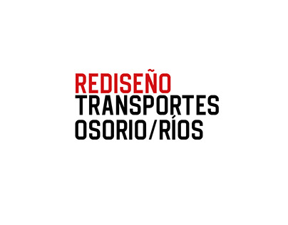 Rediseño logo transportes Osorio Ríos. Proy. personal.