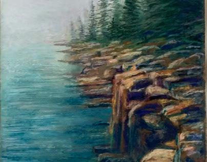 Acadia Pastel Painting