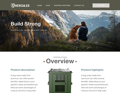 Hercules - Website Mockup